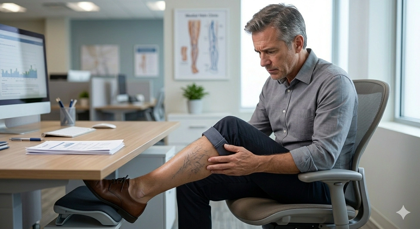 Factores de riesgo de enfermedad venosa para hombres trabajadores